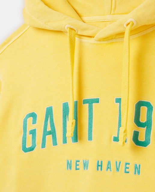 Sudadera de hombre con capucha amarilla · Gant · El Corte Inglés