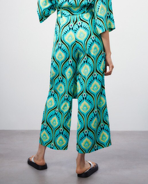 PANTALÓN FLUÍDO ESTAMPADO COLORES