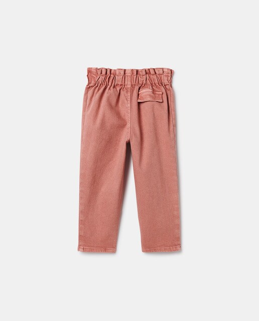Pantalón vaquero de niña paper bag · IKKS · El Corte Inglés