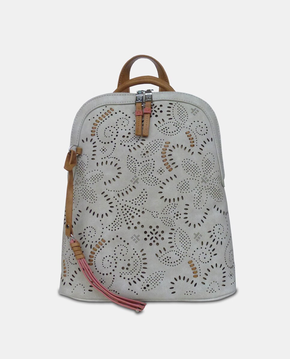 Mochila en blanco con frontal troquelado de flores · Torrens · El Corte  Inglés