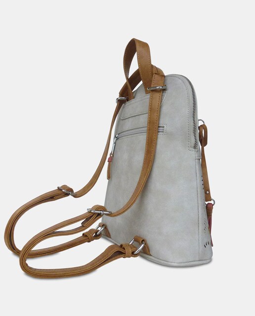 Mochila en blanco con frontal troquelado de flores · Torrens · El Corte  Inglés