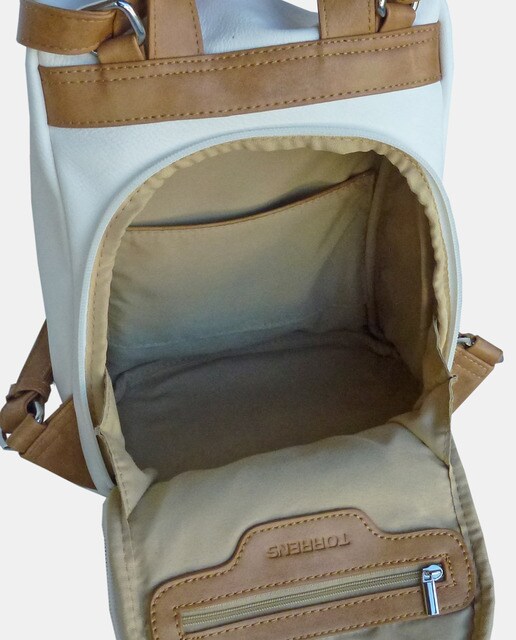 Mochila antirrobo en blanco con asas regulables · Torrens · El Corte Inglés
