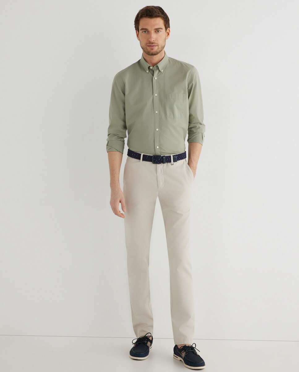 Chino de hombre regular gris piedra · Pertegaz · El Corte Inglés