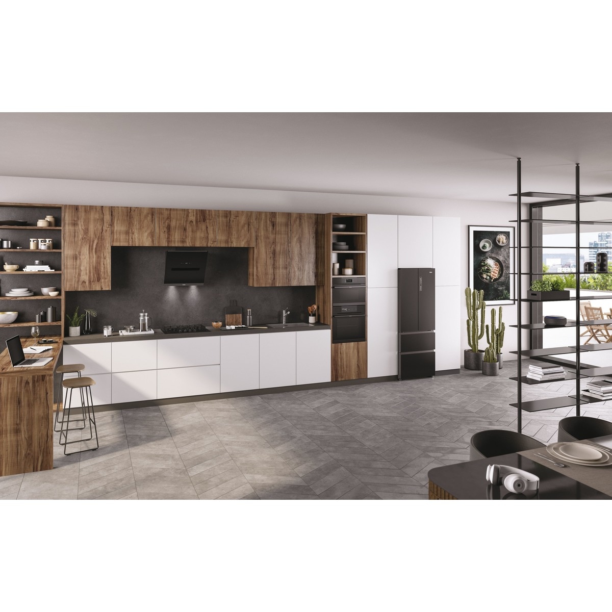 Placa gas Haier 4 quemadores cristal negro - HAVG5D4HB Cristal negro-9