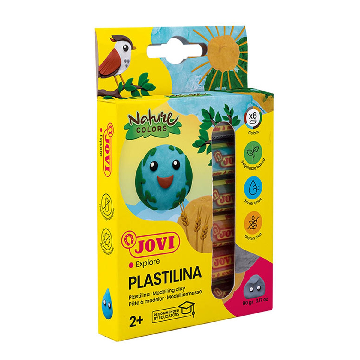 Imagem 0 de Estojo com 6 Barras de Plasticina 15 g - Nature