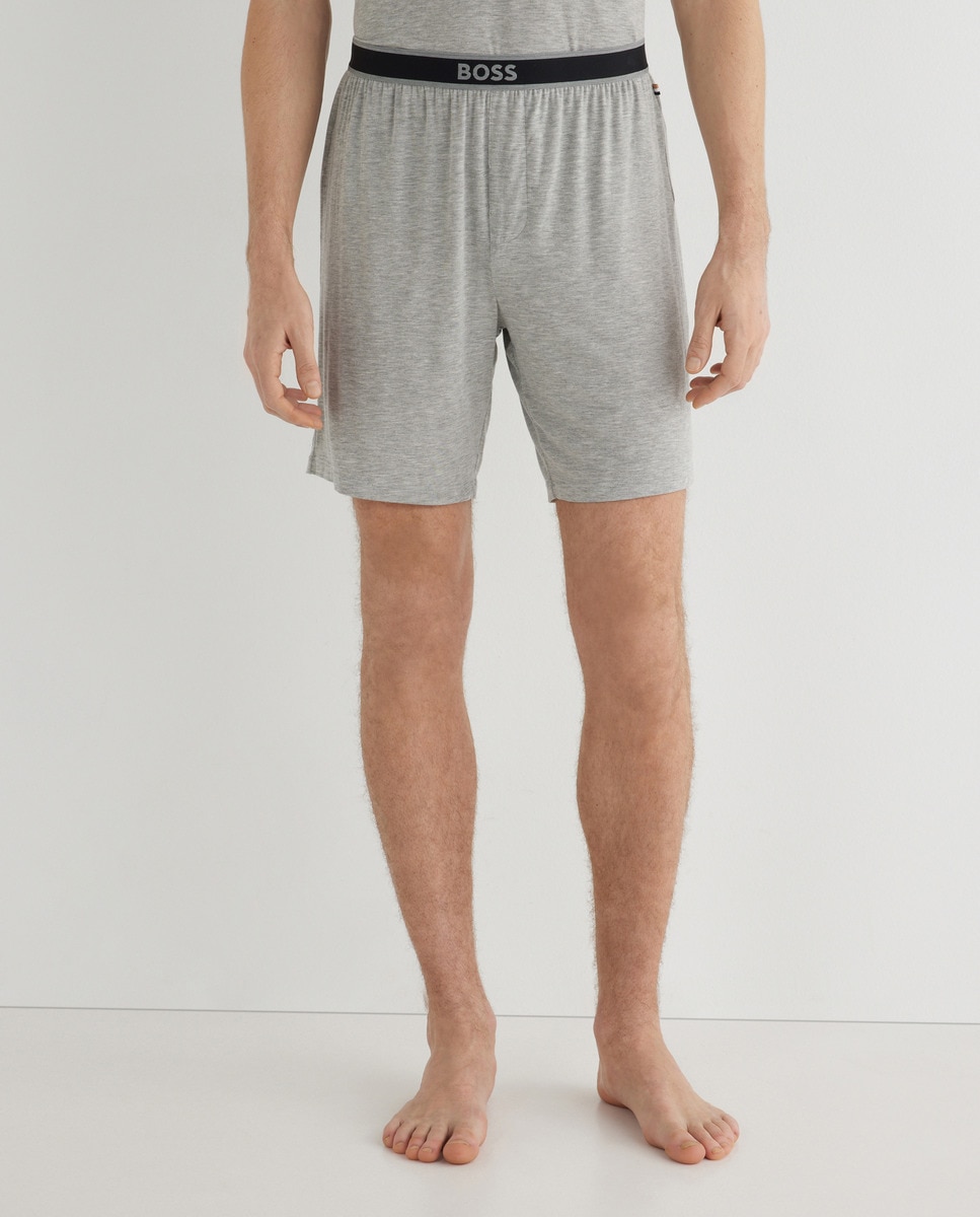 Calções de pijama de micro modal cinzento-claro Cinzento-claro-2