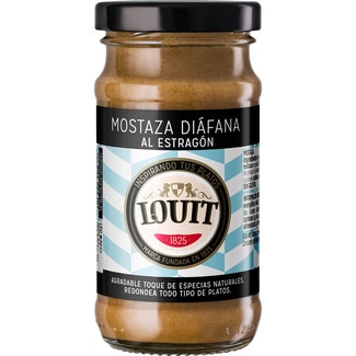 mostaza Diáfana al estragón frasco 115 g - Louit