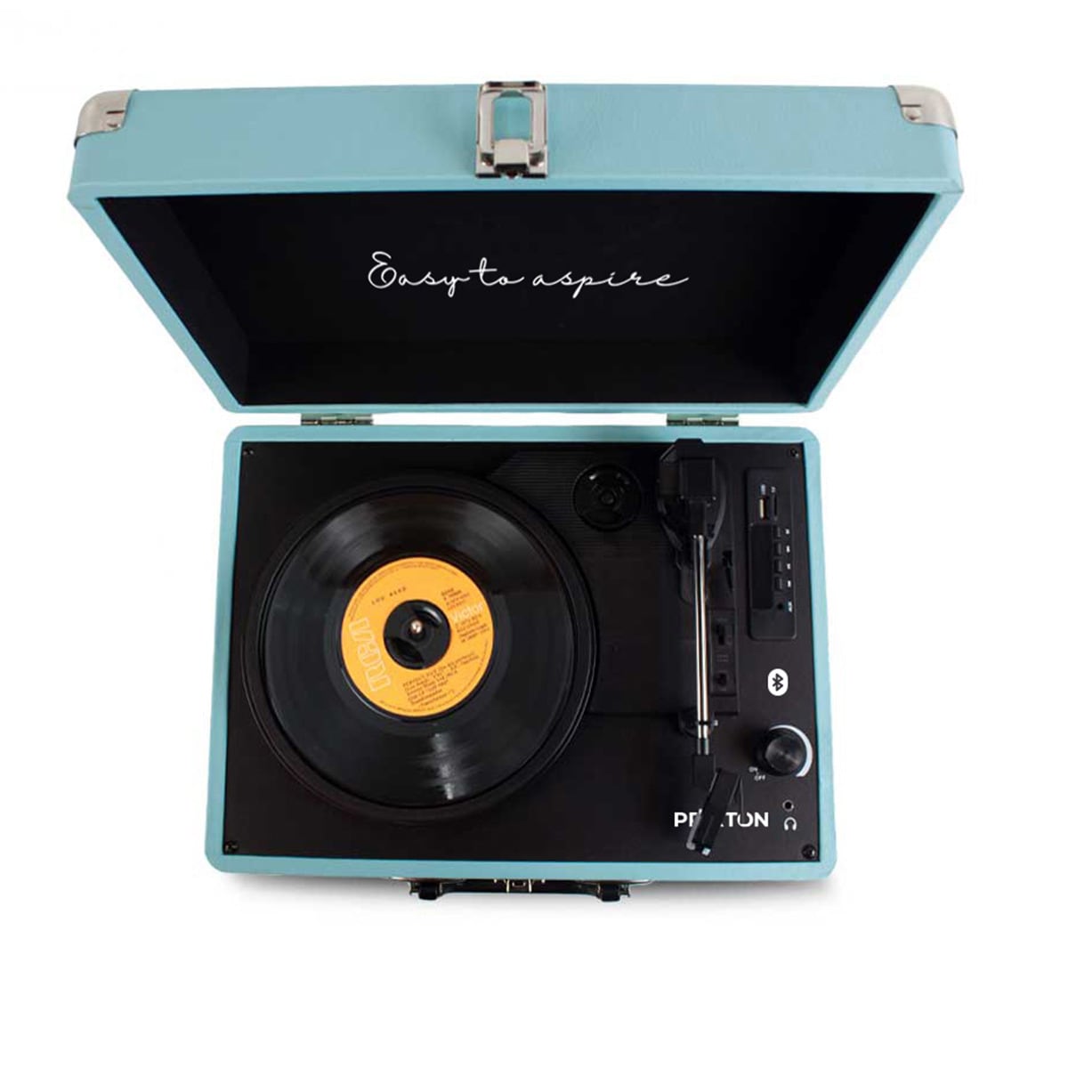 Tocadiscos convertidor Prixton VC400 Lilac Bluetooth Azul-4