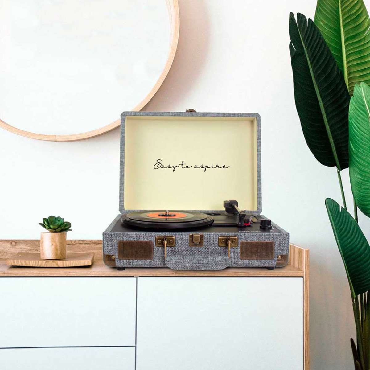 Tocadiscos convertidor Prixton VC400 Lilac Bluetooth Gris / Negro-7