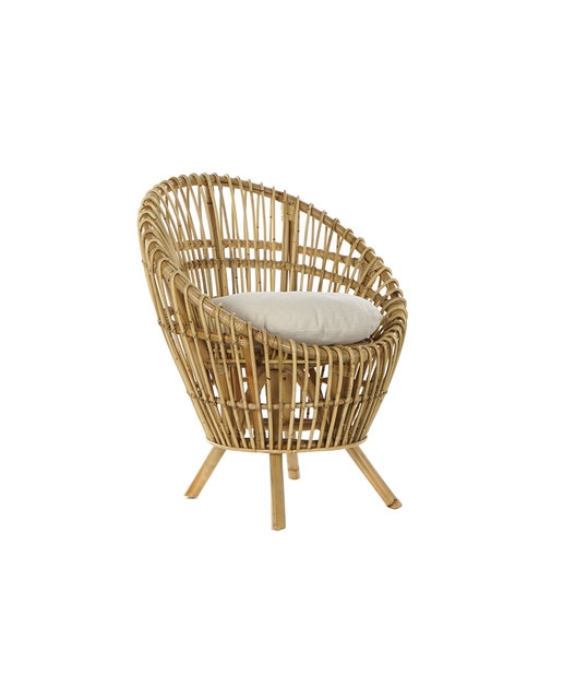 Imagen 0 de Sillón ratán y algodón