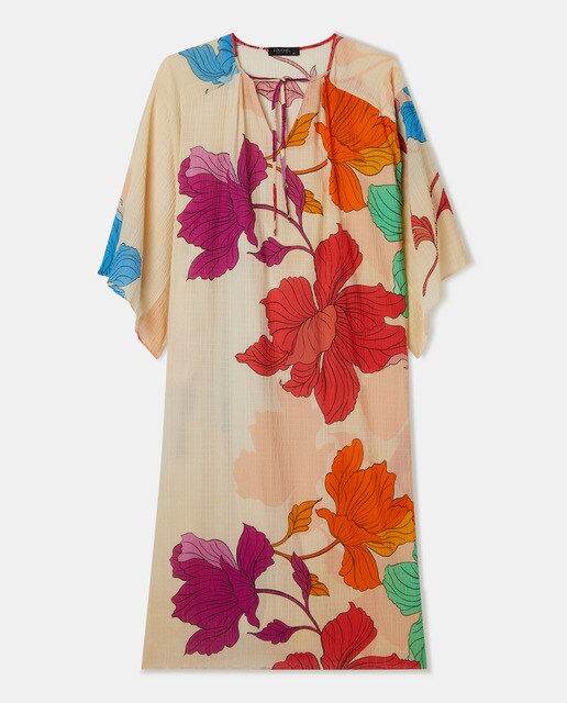 Vestido caftán talla grande de flores · Couchel · El Corte Inglés
