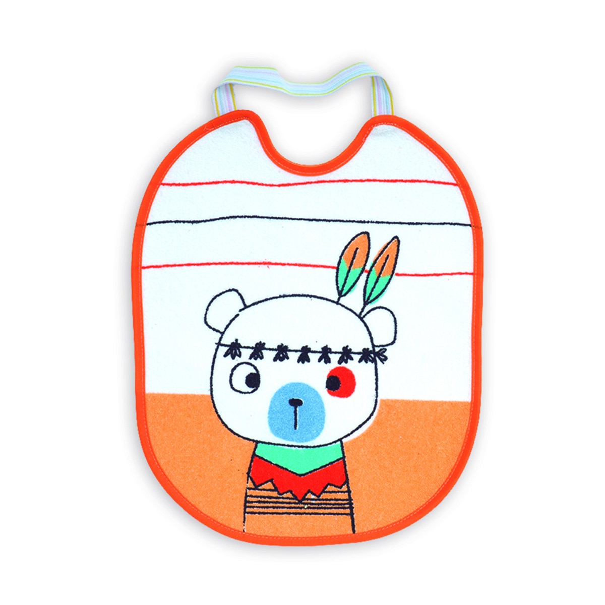 Pack de 2 Baberos de rizo estampados impermeables Multicolor-2