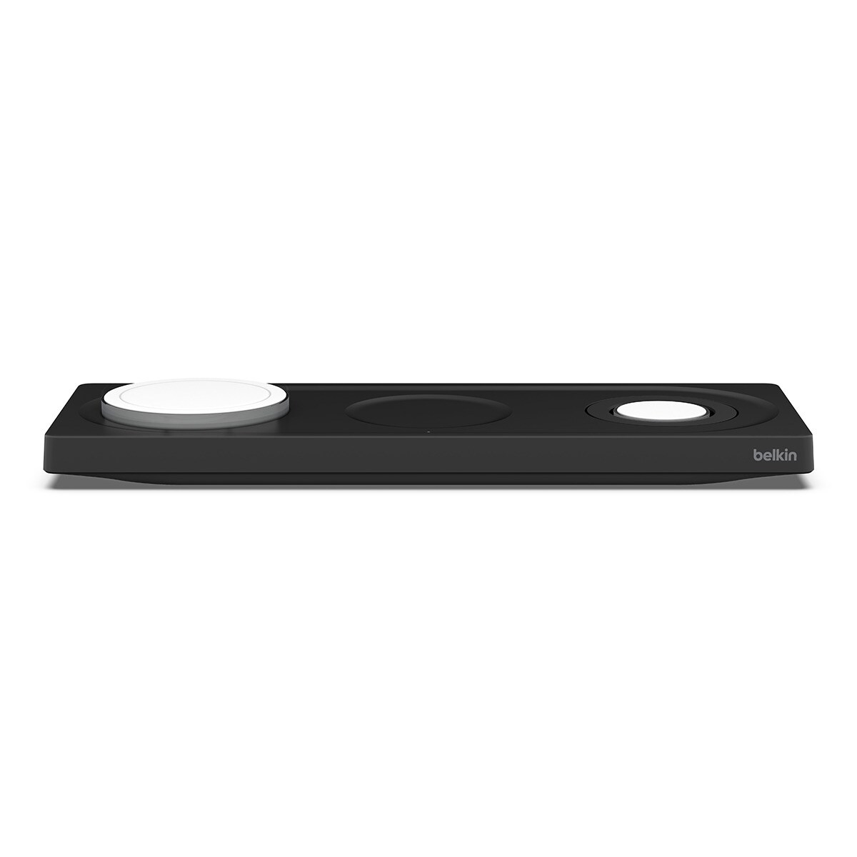 Base de carga inalámbrica Belkin 3 en 1 de 15 W con MagSafe negro Negro-3