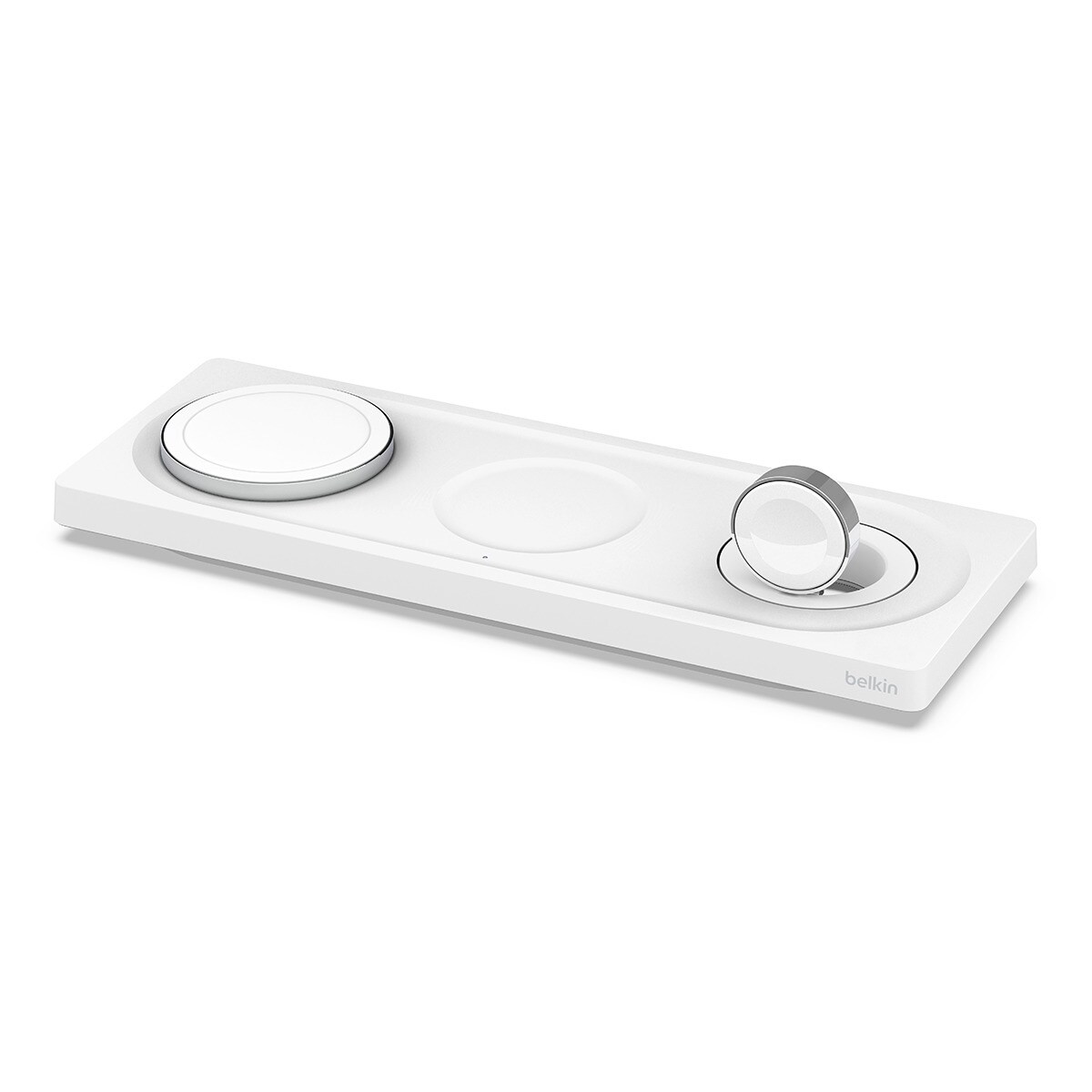 Base de carga inalámbrica Belkin 3 en 1 con MagSafe blanco Blanco-2