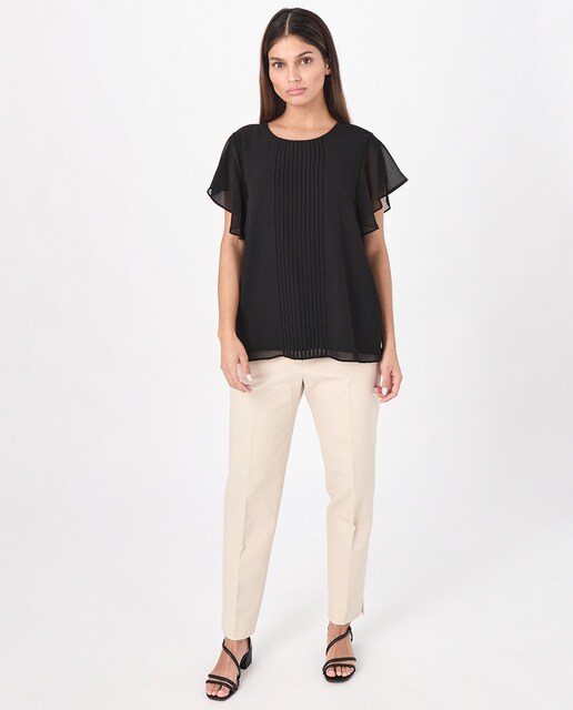 Camisa de mujer plisada con manga fruncida · Calvin Klein · El Corte Inglés