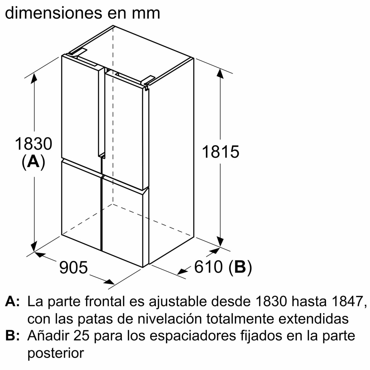Frigorífico americano Siemens iQ500  No Frost - KF96NAXEA Negro-3