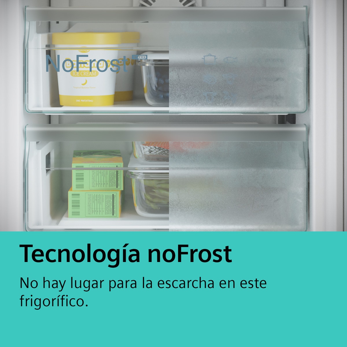 Frigorífico Combinado Siemens iQ300 KG39NXIBF NoFrost de 203 cm - Inox Easyclean Inox-10