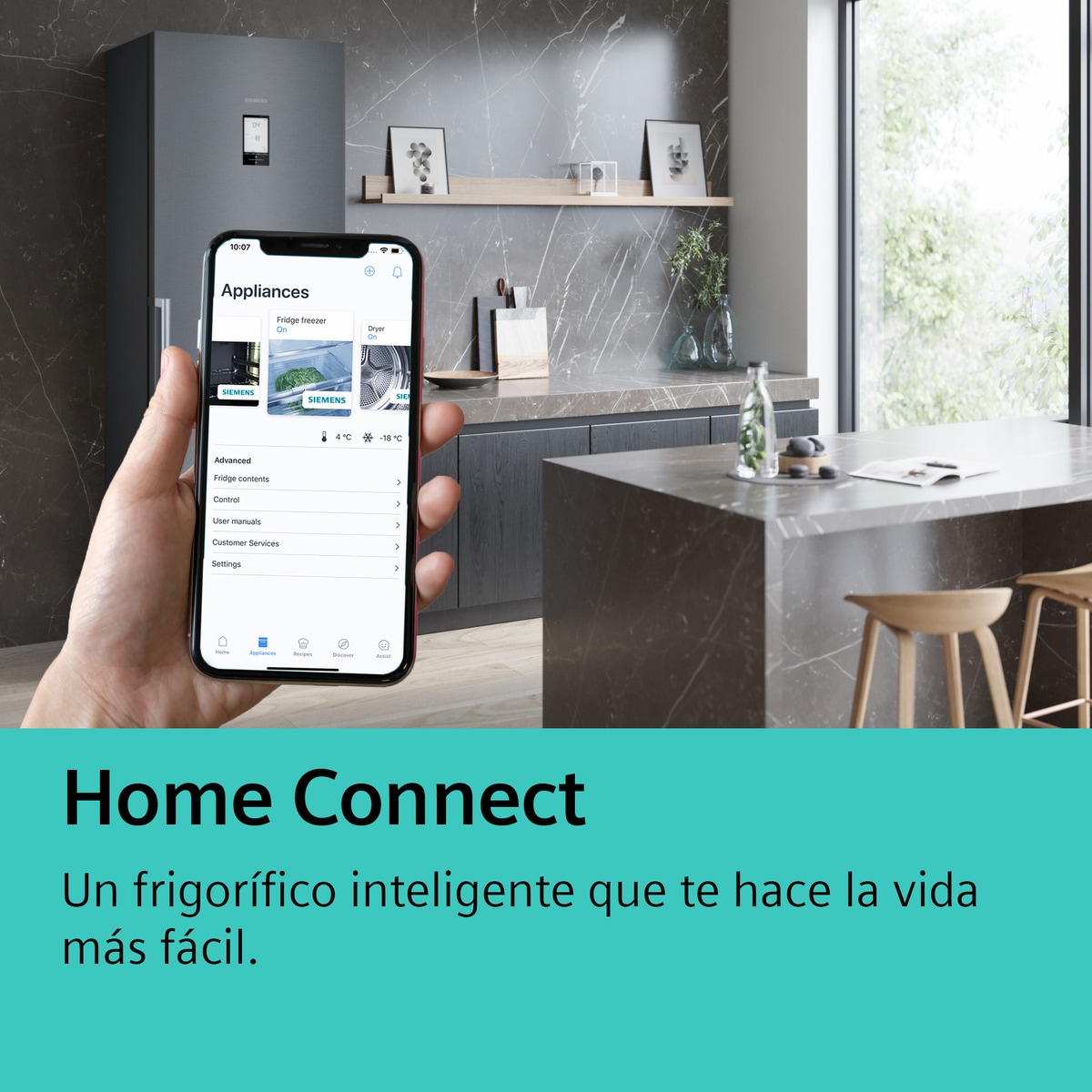 Frigorífico combi Siemens Total No Frost - KG39NSBBF Negro satinado-4