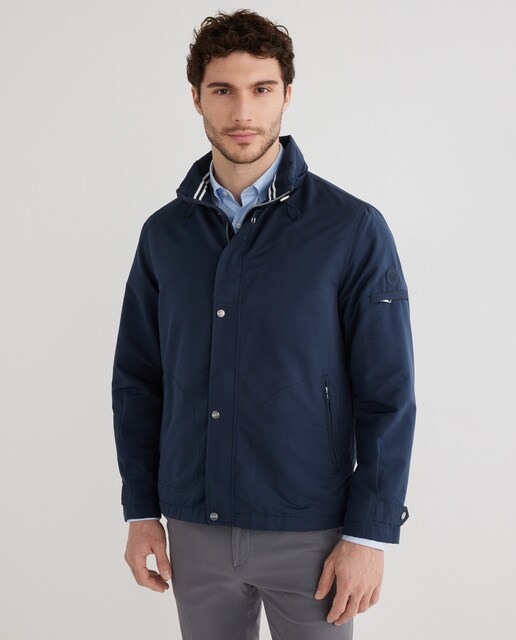 Cazadora marinera de hombre azul con capucha oculta · Mirto · El Corte  Inglés