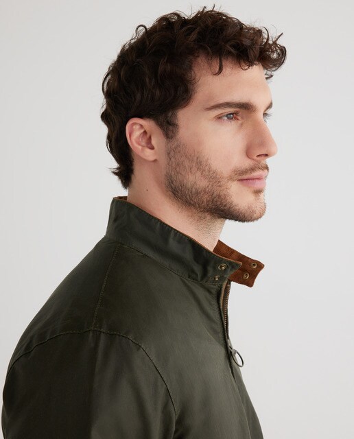 Cazadora de hombre verde de algodón con cremallera · Barbour · El Corte  Inglés