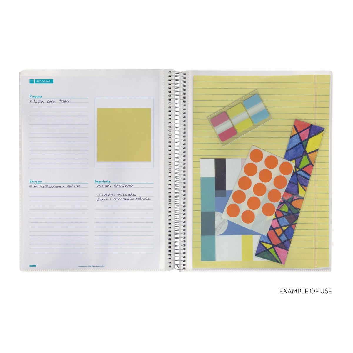 Planificador de clases diario para el docente 230x310 mm 1 día página Finocam 6