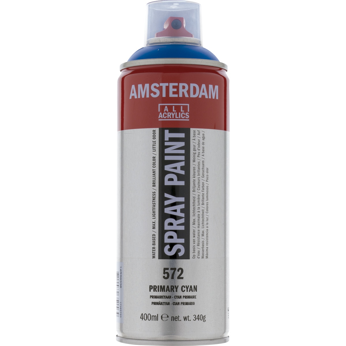 Frasco de Tinta Acrílica em Spray de 400 ml - Ciano Primário 1