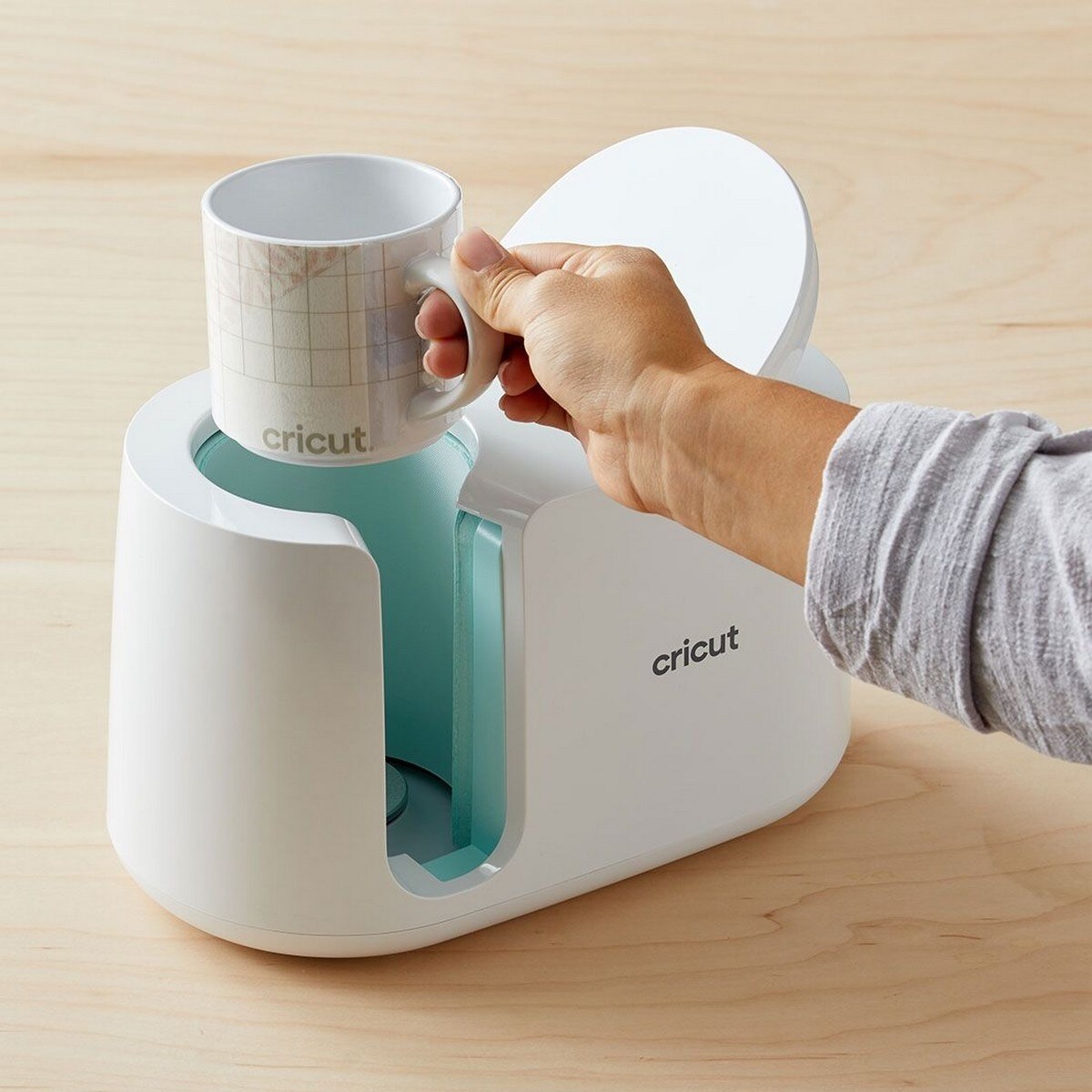 Cricut Caneca de cerâmica empilhável branca - 4 unid. 5