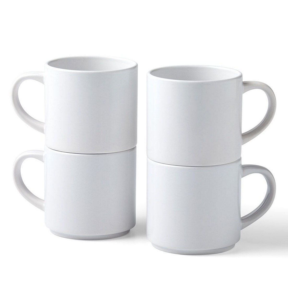 Cricut Caneca de cerâmica empilhável branca - 4 unid. 1