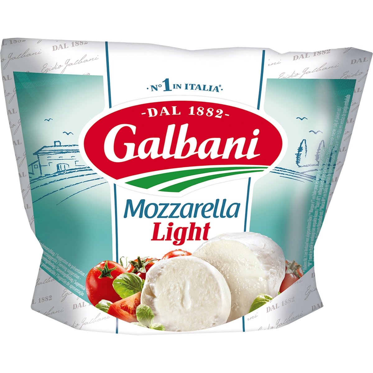 mozzarella italiana light de vaca bolsa 125 g