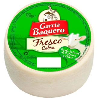 queso fresco de cabra mini elaborado con leche pasteurizada pieza 500 g - Garcia Baquero