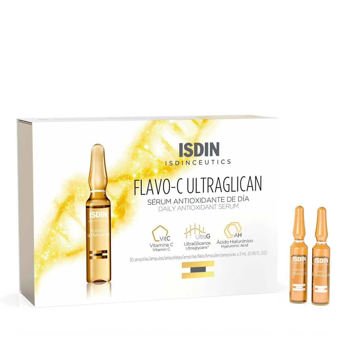 Ampolas Antioxidantes e Hidratantes Flavo C Ultraglican Isdinceutics Isdin 1