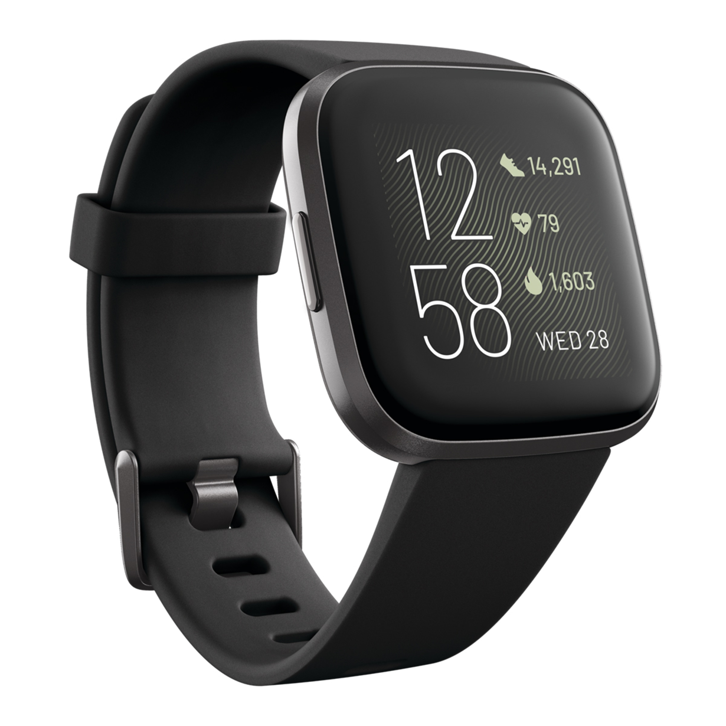 Fitbit Versa 2 NFC Negro/Aluminio Negro Smartwatch  (Reacondicionado Grado A) Negro-1