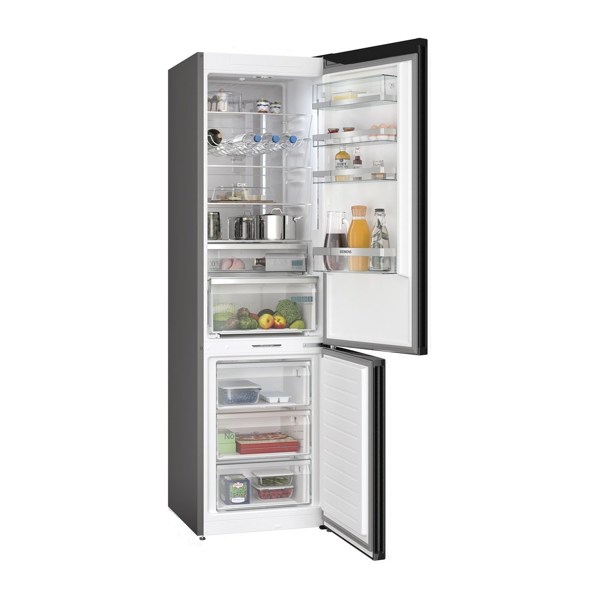 Frigorífico Combinado Siemens iQ500 KG39NAXCF No Frost com Home Connect de 203 cm - Black Inox Inox/Preto-2