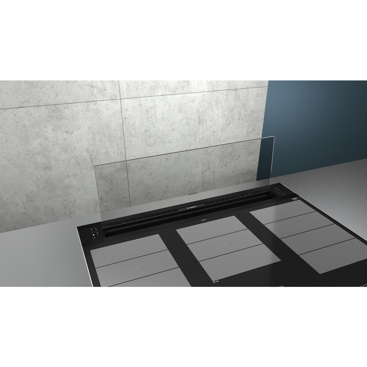 Campana de encimera Siemens cristal - LD98WMM60 Negro-7