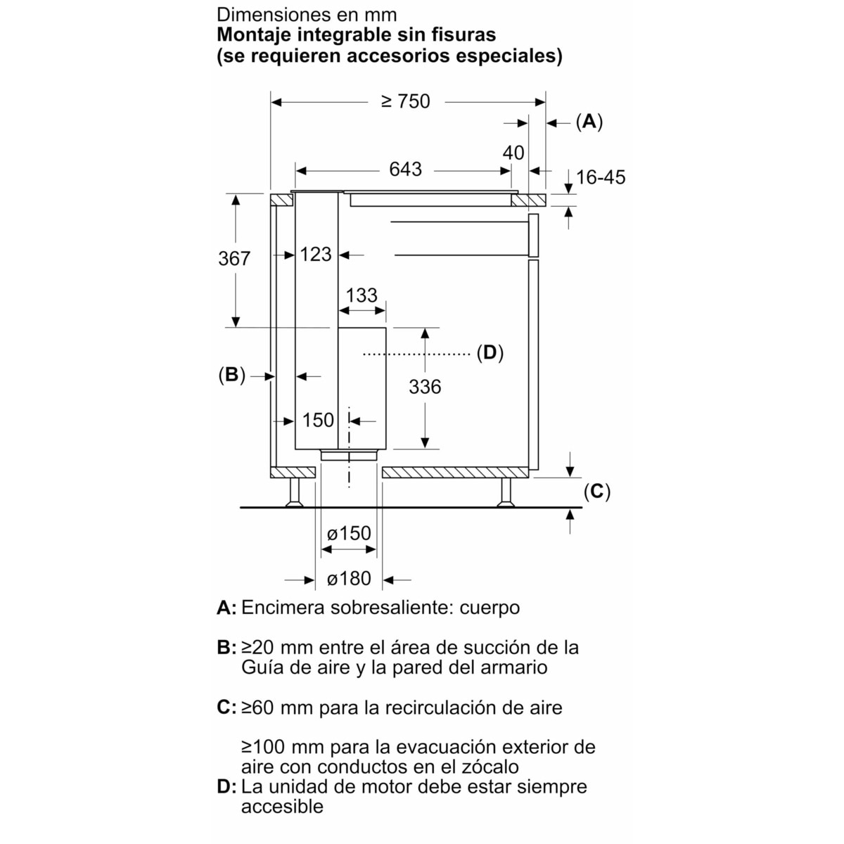 Campana de encimera Siemens cristal - LD98WMM60 Negro-11