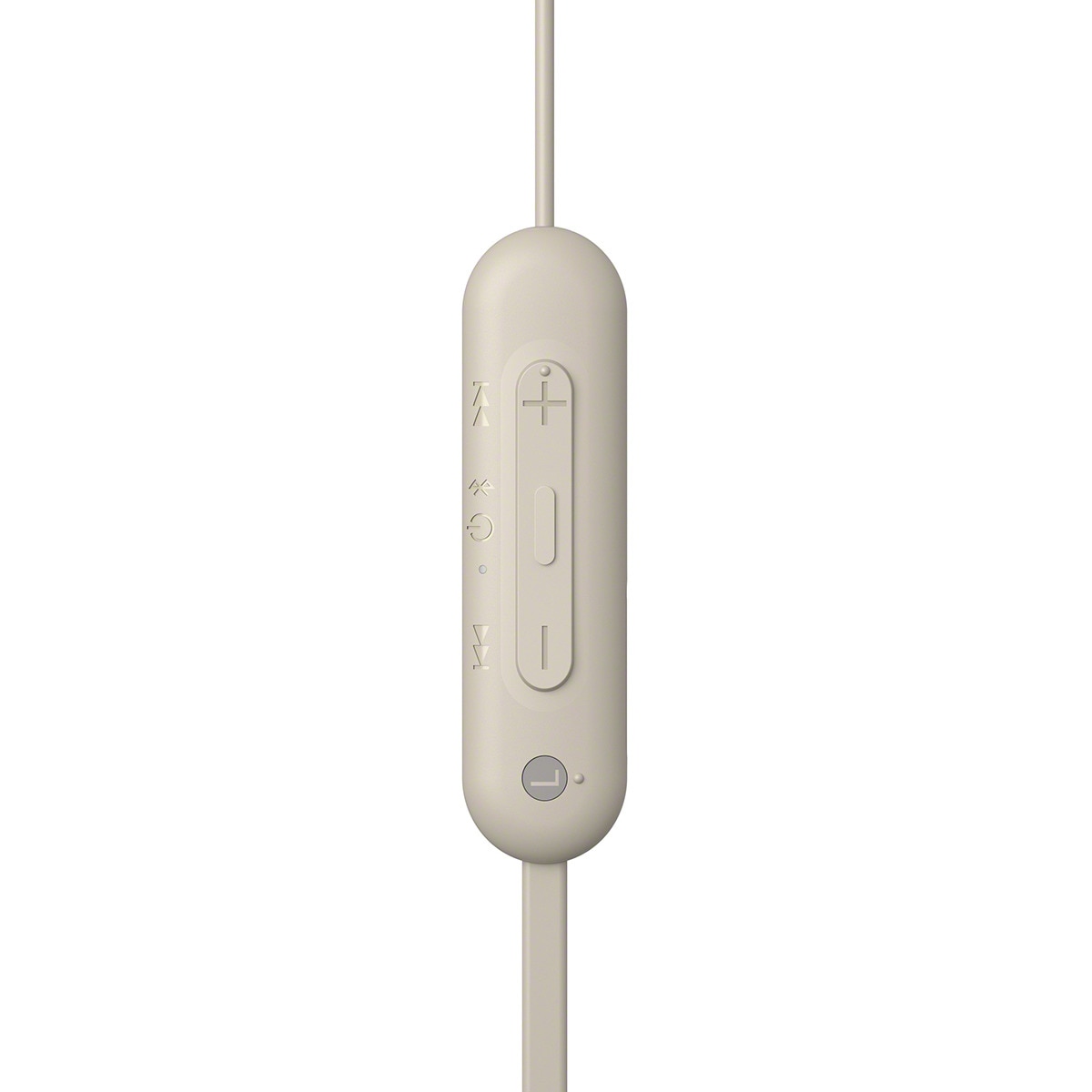 Auriculares de botón Sony WI-C100 Bluetooth con micrófono Crema-3