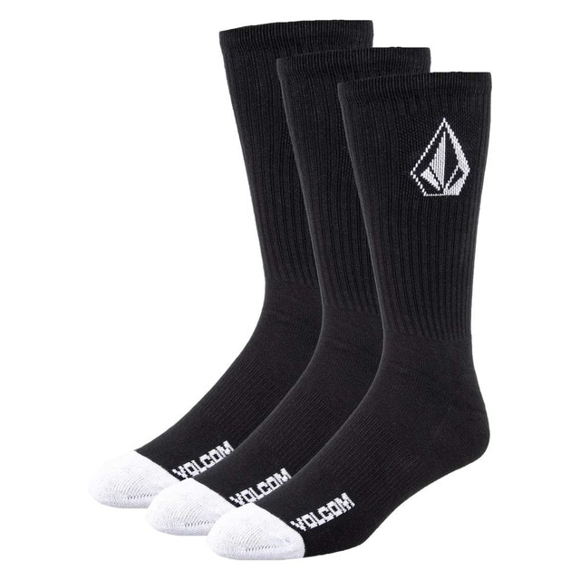 Imagem 0 de Meias Full Stone Sock - Black - 3 Pack
