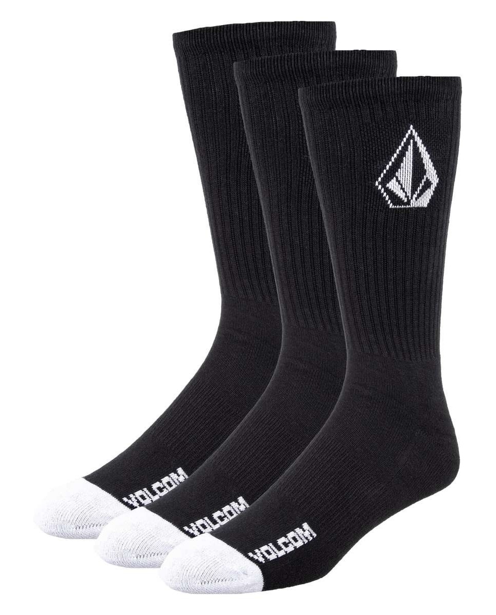 Imagem 0 de Meias Full Stone Sock - Black - 3 Pack