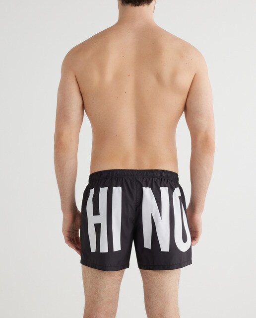 Bañador bermuda corto de hombre negro · Moschino · El Corte Inglés