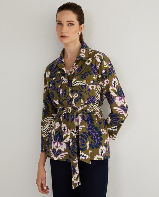 Chaqueta sahariana de mujer estampada · Woman El Corte Inglés · El Corte  Inglés