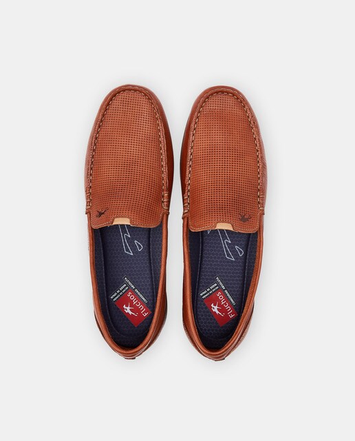 Mocasines de hombre en piel marrón · Fluchos · El Corte Inglés