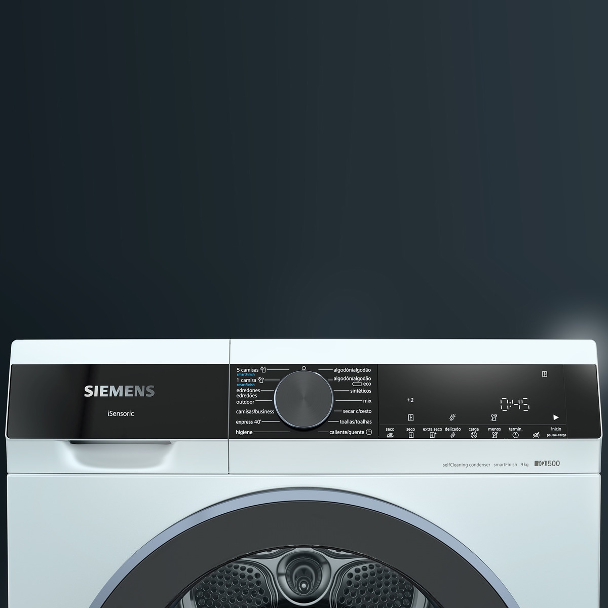 Máquina de Secar Roupa Siemens iQ500 WQ45G2A0ES com Bomba de Calor e de 9 kg - Branco Branco-3