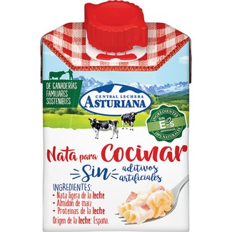 nata líquida para cocinar 18% materia grasa botella 200 ml - Asturiana