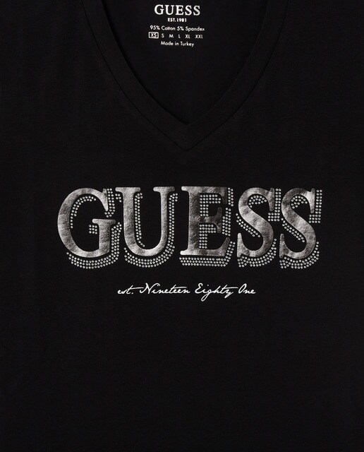 Camiseta mujer manga corta logo Guess · Guess · El Corte Inglés