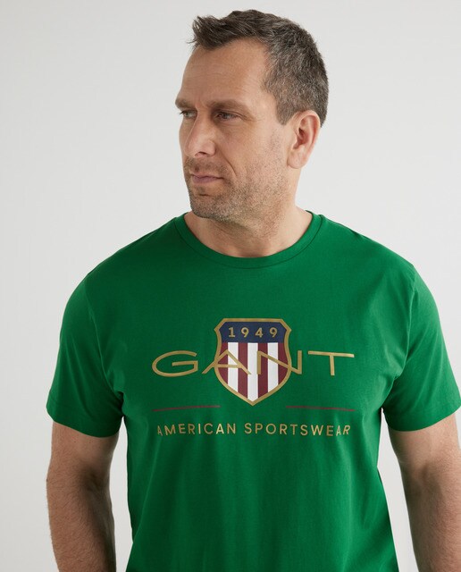 Camiseta de hombre verde de manga corta tallas grandes · Gant · El Corte  Inglés