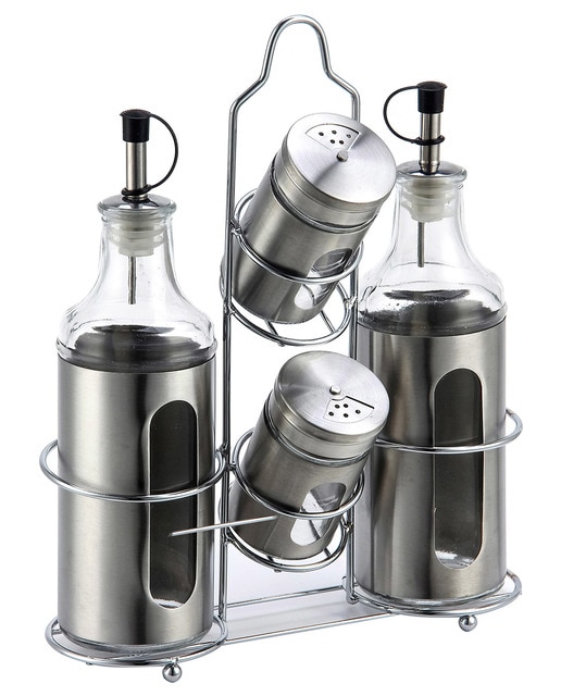 Imagen 0 de Vinagrera Pack 4 inox  color plateado