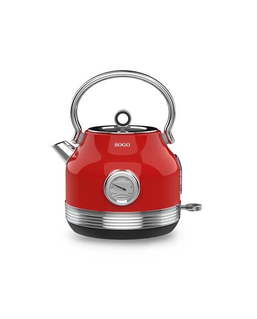 Imagen 0 de Hervidor agua 1,8l retro rojo-2200w