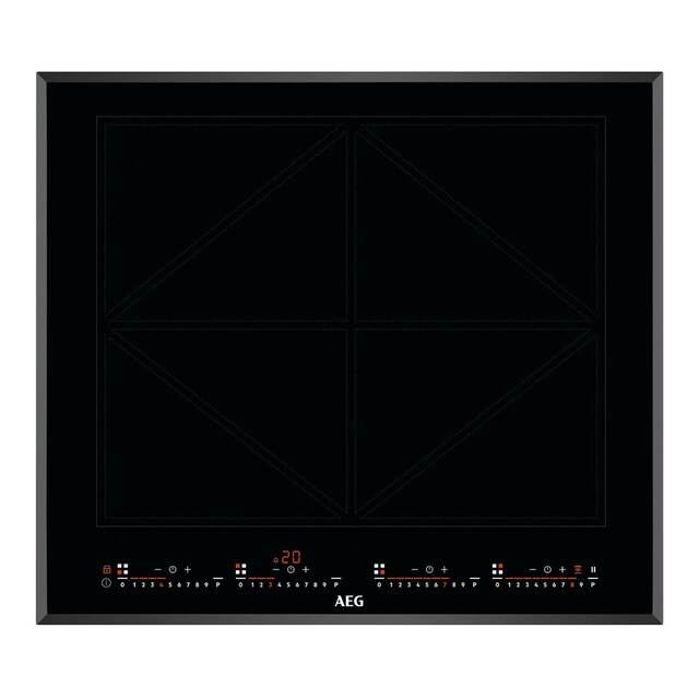 Imagem 0 de Placa de Indução AEG Série 8000 IKK64681FB TotalFlex com Sistema Hob2Hood de 4 Zonas e de 60 cm - Preto