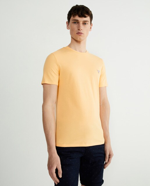 Camiseta de hombre amarilla de manga corta · Guess · El Corte Inglés