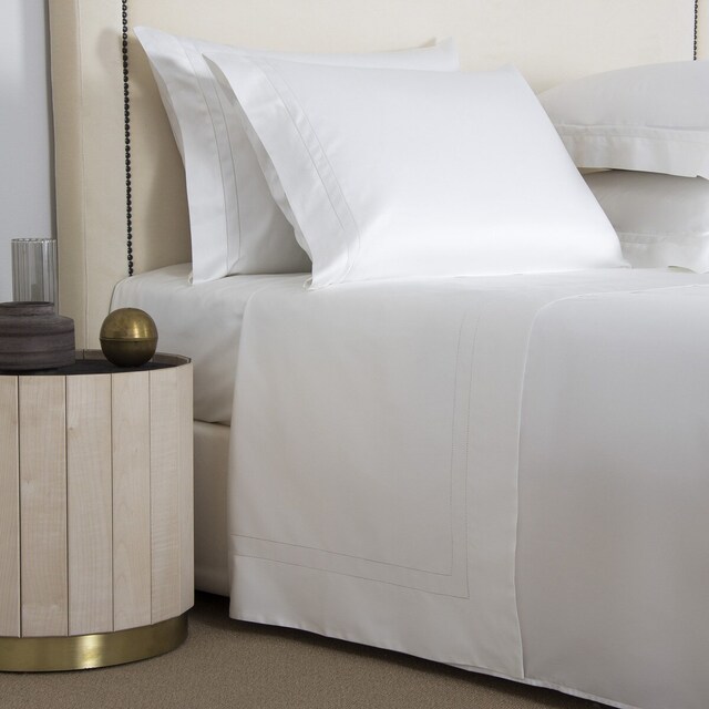 Imagem 0 de Conjunto de Lençóis com Lençol Ajustável de Cetim de Algodão Doppio Ajour
